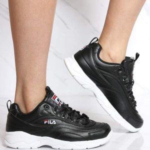FILA Disarray Sneakers Black White nwob size 8 NEW